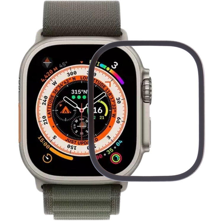 AW0558.jpg Lentille en verre extérieure de l'écran avant pour Apple Watch Ultra 49mm – Image 1