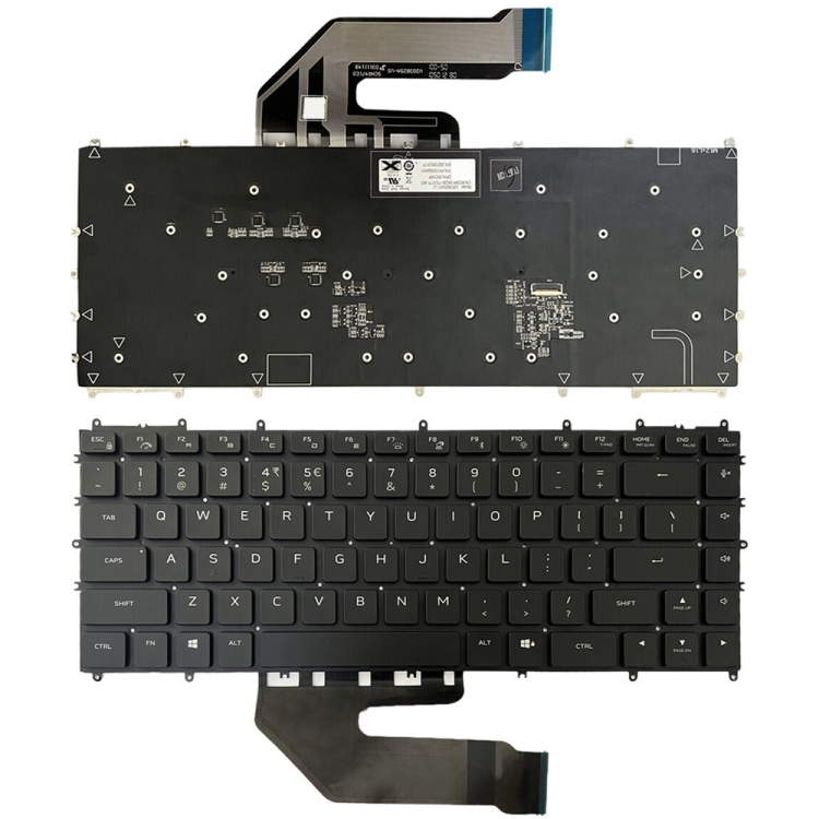 EDA005089201A.jpg Clavier d'ordinateur portable rétroéclairé version américaine, For Dell Alienware x15 R2 / R1 – Image 1