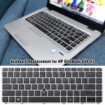 Clavier rétroéclairé pour ordinateur portable version américaine sans doigts, For HP EliteBook 840 G3 – Image 4