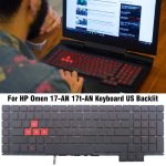 Clavier rétroéclairé pour ordinateur portable version américaine, For HP Omen 17-AN / 17T-AN – Image 4