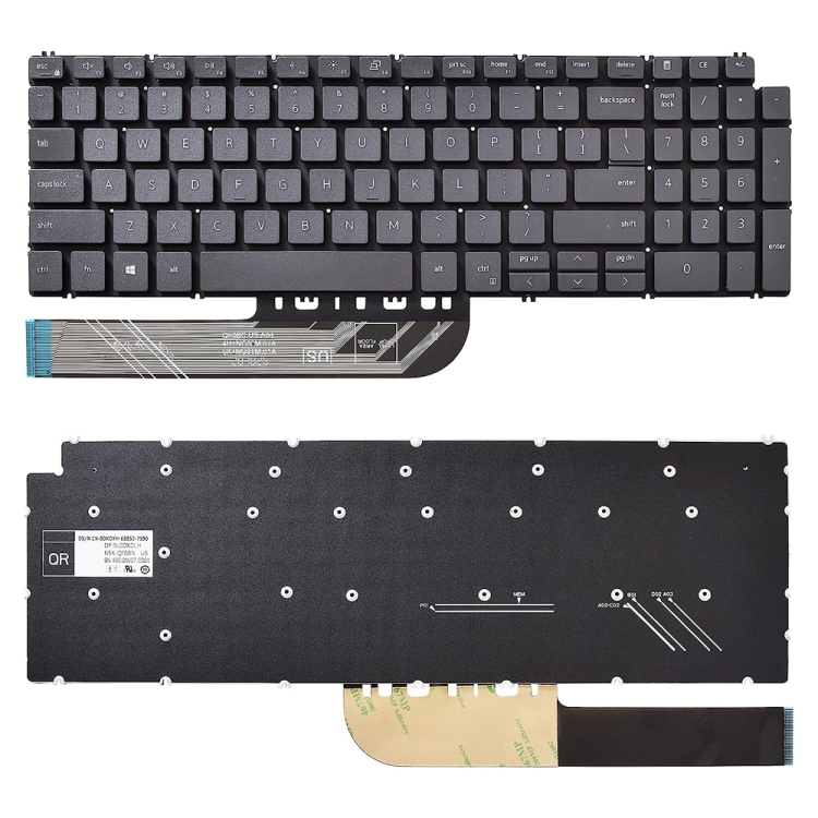 EDA005108901A.jpg Clavier d'ordinateur portable version américaine, For Dell Inspiron 15 7590 7591 7791 – Image 1