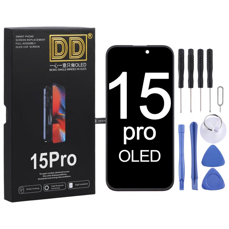 EDA006362509.jpg Écran LCD DD OLED avec assemblage complet de numériseur, For iPhone 15 Pro (Soft OLED), For iPhone 14 Pro (Soft OLED), For iPhone 13 Pro (Soft OLED), For iPhone 13 (Soft OLED), For iPhone 12 Pro Max(Hard OLED) – Image 1
