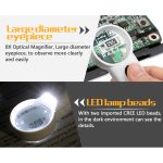 JAKEMY JM-Z19 Loupe optique portable 8X avec lumière LED – Image 10