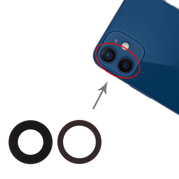 IP2M0009.jpg Objectif de la caméra arrière pour iPhone 12 Mini – Image 1
