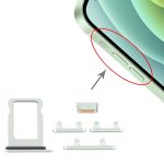 Tiroir Carte SIM + Touches Latérales pour iPhone 12 Mini, For iPhone 12 Mini (Single card)