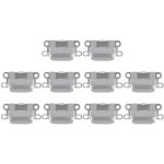 Connecteur de port de charge 10 PCS pour iPhone 6 / 6S, For iPhone 6 / 6S, For iPhone 6 / 6S (Light Grey)