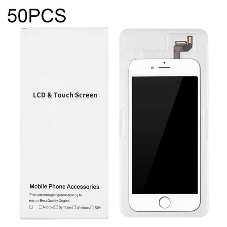 IP6S8752.jpg Boîte blanche d'emballage en carton de 50 pièces pour iPhone 6s et 6 écran LCD et ensemble complet de numériseur – Image 1