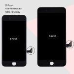 Ensemble complet d'écran LCD et de numériseur d'origine pour iPhone 8 Plus, i8 Plus Original Black, i8 Plus Original White – Image 11