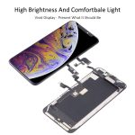 Écran LCD d'origine pour iPhone XS Max Digitizer Full Assembly avec câble flexible pour haut-parleur – Image 3