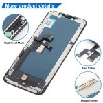 Écran LCD matériel TFT incell et ensemble complet de numériseur pour iPhone XS, For iPhone XS(JK inell) – Image 3