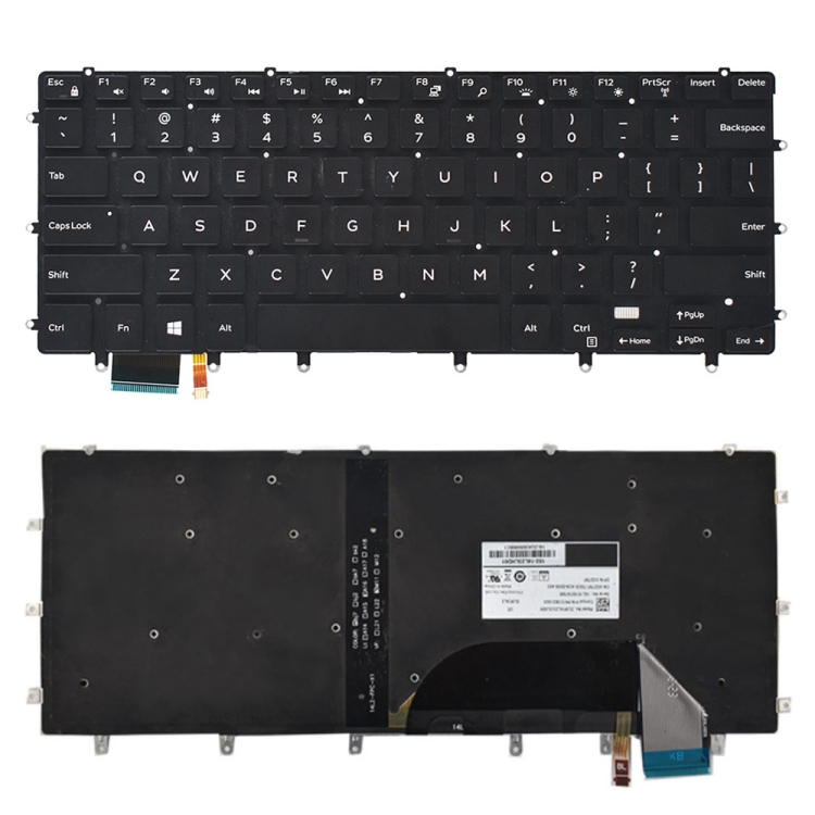 KB0133B.jpg Clavier américain avec rétroéclairage pour Dell xps 15 9550 9560, For Dell XPS 15 (US) – Image 1