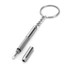 Kit de réparation 3 en 1 porte-clés avec 3 tournevis: croix 1,5, droit 1,5, écrou étoile M2,5 pour téléphone intelligent, montres, lunettes (argent) – Image 3