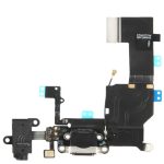 Câble flexible 2 en 1 pour iPhone 5C (chargeur de connecteur de queue d'origine + ruban de prise audio pour casque d'origine)