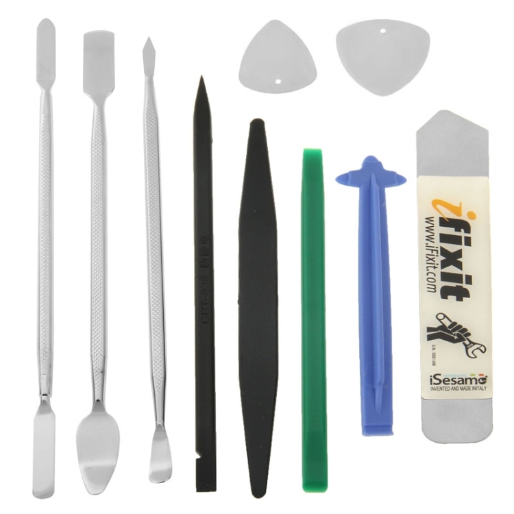 S-IP5G-5794.jpg 10 en 1 tiges de démontage professionnelles de téléphone portable / tablette PC ensemble d'outils de réparation – Image 1