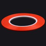 Ruban adhésif adhésif double face de 2 mm de largeur pour iPhone / Samsung / HTC Panneau tactile de téléphone portable, longueur: 25m (rouge)