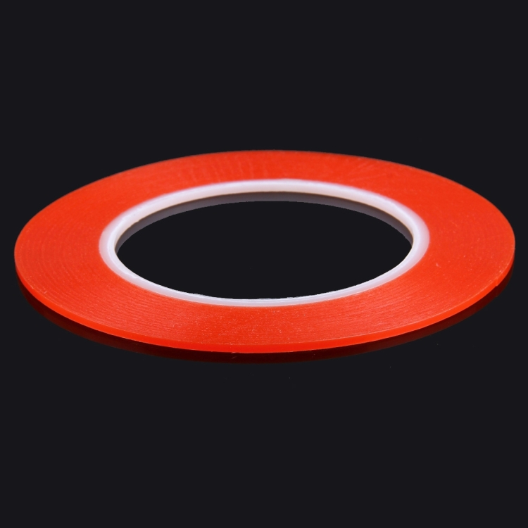 S-IP5G-69384.jpg Ruban adhésif adhésif double face de 2 mm de largeur pour iPhone / Samsung / HTC Panneau tactile de téléphone portable, longueur: 25m (rouge) – Image 1