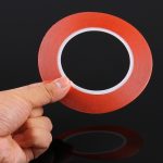 Ruban adhésif adhésif double face de 1 mm de largeur pour iPhone / Samsung / HTC Réparation du panneau tactile mobile, Longueur: 25m (rouge) – Image 2