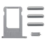 Plateau de cartes, touche de contrôle du volume, touche de verrouillage de l'écran et interrupteur de sourdine, kit de touches de vibrateur pour iPhone 6, For 6, For iPhone 6 (Kit), For iPhone 6(Pink), For iPhone 6 – Image 3