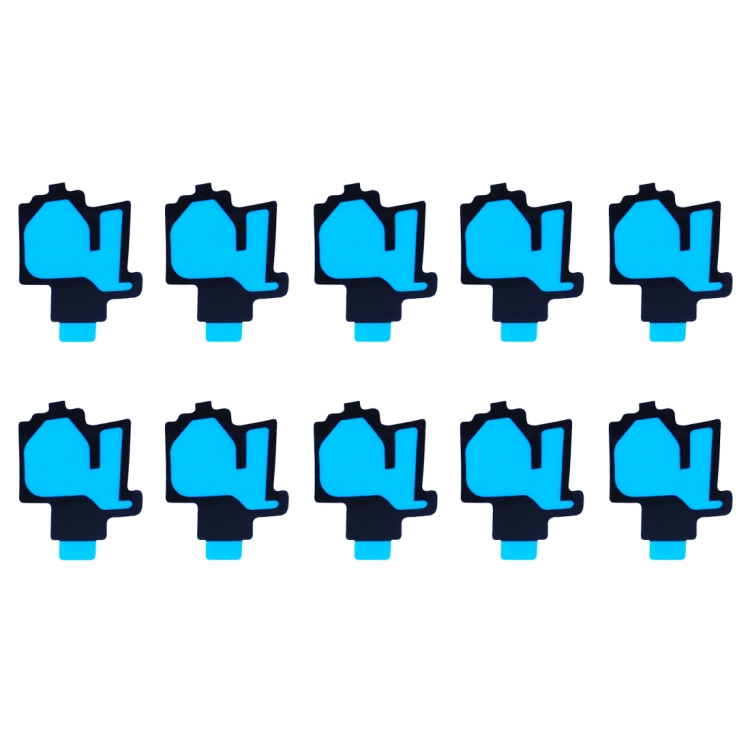 SAS0741.jpg Pour Galaxy S8 / G950 10pcs adhésif de couverture d'objectif de caméra – Image 1