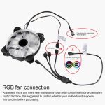 Câble d'extension de refroidissement PC AURA RGB, 3 broches 5V 1 à 2, pour carte mère Asus, 1 to 2 – Image 5