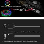 Câble d'extension de refroidissement PC AURA RGB, 3 broches 5V 1 à 2, pour carte mère Asus, 1 to 2 – Image 7