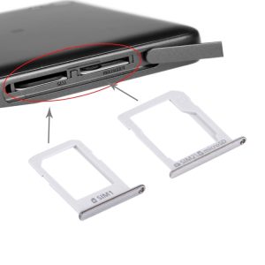 Pour Galaxy E5 (version double SIM) Plateau de carte SIM + Plateau de carte Micro SD / SIM (Argent)