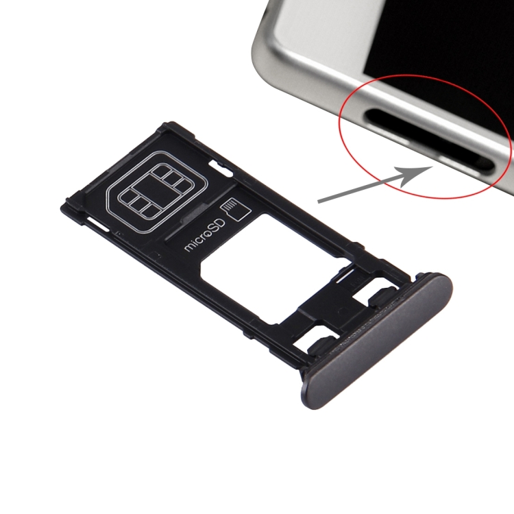 SP1190B.jpg Plateau de carte SIM + plateau de carte Micro SD + bouchon anti-poussière de port de fente de carte pour Sony Xperia X (version SIM unique), For Xperia X Single SIM, For Xperia X Single SIM White, For Xperia X Single SIM Rose – Image 1