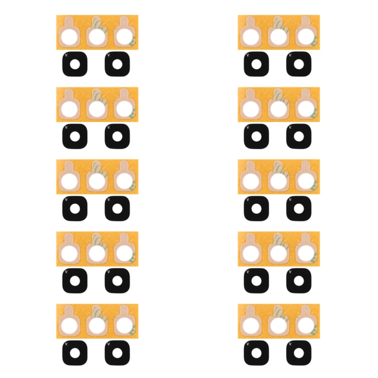 SP1435.jpg Pour Galaxy J2 Pro (2016) 10 pièces couvercle d'objectif de caméra arrière avec autocollant – Image 1