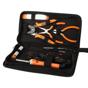 JAKEMY JM-P14 outils de réparation de soudage ensemble boîte à outils sac pince à dénuder tournevis, prise américaine