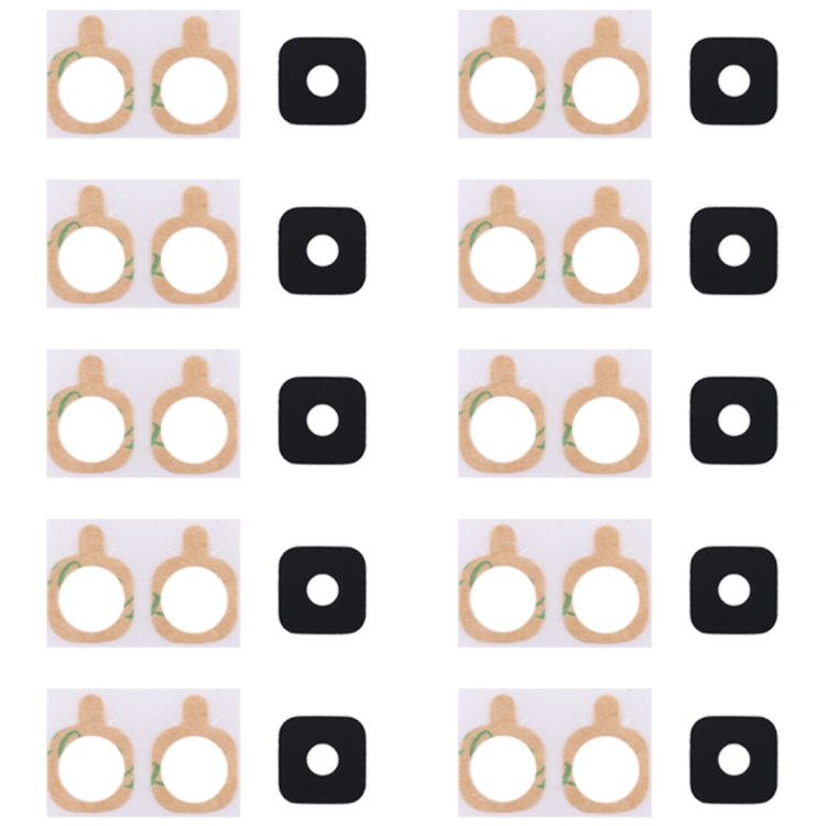 SP5199.jpg Pour Galaxy A5 (2018) / A8 (2018) / A530 10 pièces couvercle d'objectif de caméra arrière avec autocollant – Image 1