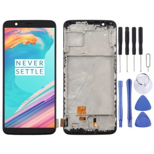 Pour OnePlus 5T A5010 TFT matériel écran LCD et numériseur assemblage complet avec cadre, For OnePlus 5T