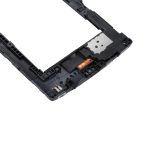 Pour LG C90 H500 lunette de cadre central avec sonnerie de haut-parleur et objectif de caméra arrière et bouton d'accueil – Image 4