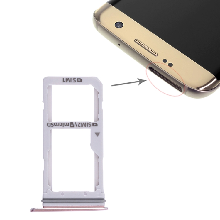 SPA0450F.jpg Pour Galaxy S7 Edge 2 Plateau de carte SIM / Plateau de carte Micro SD, For Galaxy S7 Edge, For Samsung Galaxy S7 Edge – Image 1