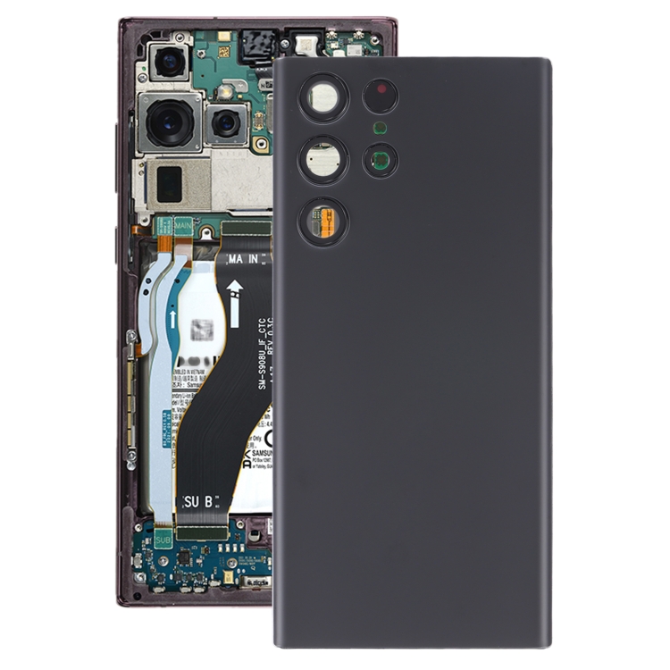 SPA3304BL.jpg Coque arrière de batterie avec couvercle d'objectif d'appareil photo, pour Samsung Galaxy S22 Ultra 5G SM-S908B, For Samsung Galaxy S22 Ultra 5G – Image 1