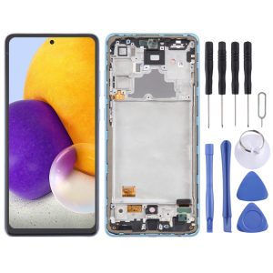 Écran LCD Original de 6.43 pouces pour Samsung Galaxy A72 4G SM-A725, assemblage complet avec cadre, For Samsung Galaxy A72 4G 6.43 inch(OLED)