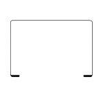 Pour MacBook Pro 14 A2779 A2918 A2992 2021-2023 : Anneau d'écran, cadre et caoutchouc