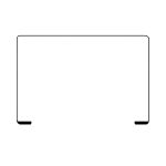 Cadre en caoutchouc pour écran et anneau de bordure du MacBook Pro 16,2 pouces A2991 (2023).