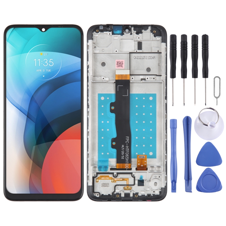 SPS2252.jpg Écran LCD TFT pour Motorola Moto E7 Digitizer Assemblage complet avec cadre (Noir) – Image 1