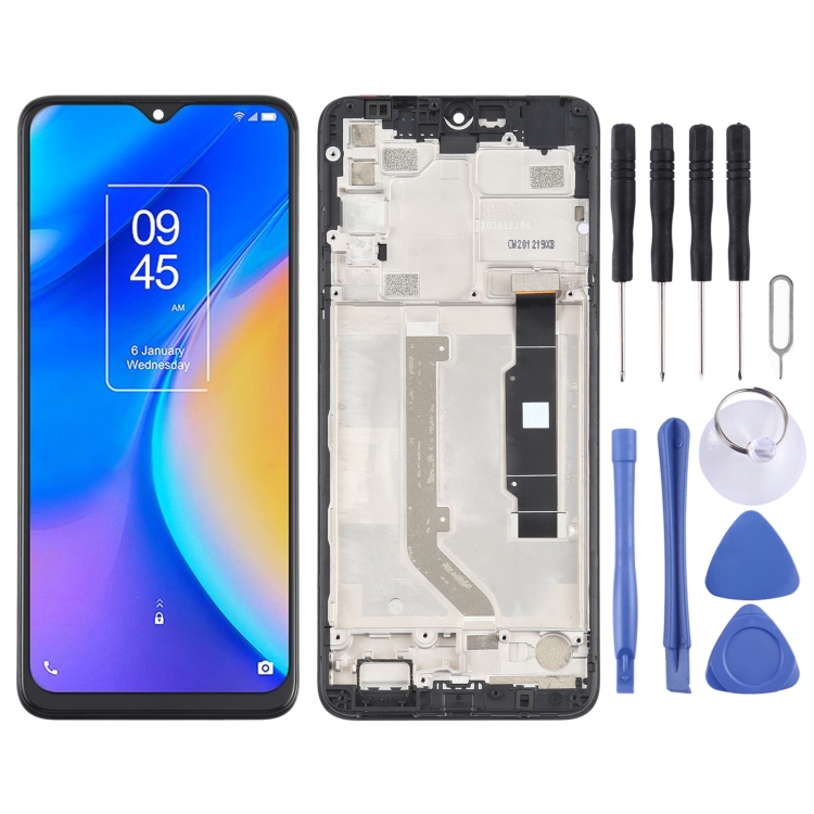 SPS2256B.jpg Écran LCD et numériseur complet avec cadre pour TCL 20 SE T761H, For TCL 20 SE – Image 1