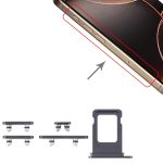 Pour iPhone 16 Pro Max Tiroir de carte SIM d'origine + Tiroir de carte SIM + Touches latérales, For iPhone 16 Pro(Original) – Image 4