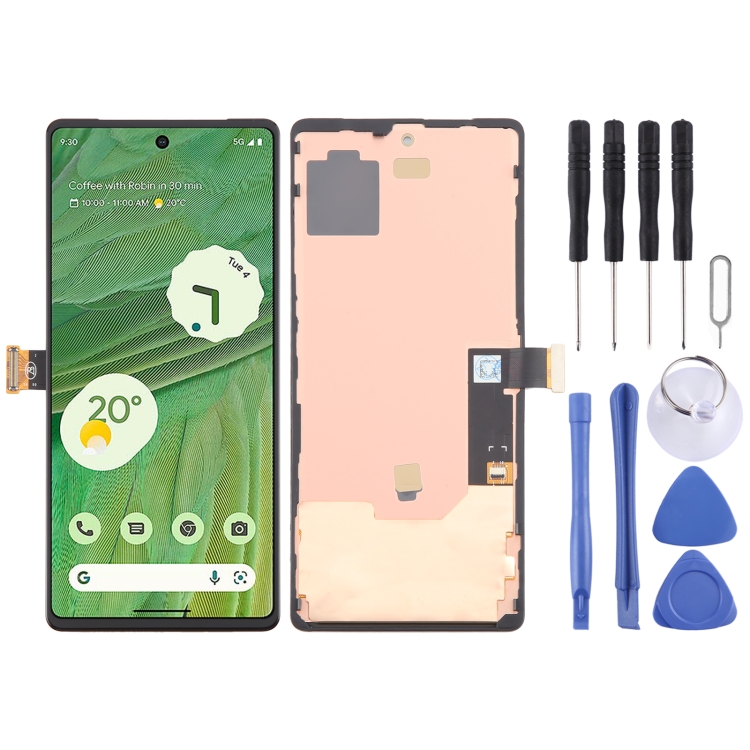 SPS8710.jpg Pour Google Pixel 7 GVU6C GQML3 GO3Z5 OLED LCD Écran Numériseur Assemblage Complet avec Cadre – Image 1