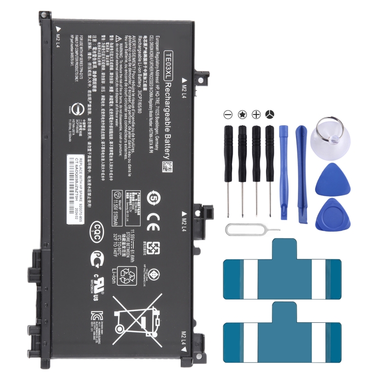 SPS8852.jpg Batterie Li-ion 11,55 V 61,6 Wh 5150 mAh pour HP OMEN 15-bc011TX 15-bc012TX 15-bc013TX 15-AX015TX AX017TX TPN-Q173 HSTNN-UB7A 849910-850 TE03XL – Image 1