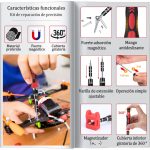 Ensemble d'outils de maintenance de démontage d'ordinateur de téléphone portable de tournevis de précision 115 en 1, 115 in 1 (Black), 115 in 1 (Red), 115 in 1 (Purple), 115 in 1 (Yellow), 115 in 1 (Blue) – Image 10