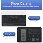 Batterie de remplacement pour ordinateur portable Dell Latitude 7440 7450 E7440, 7100 mAh, 3RNFD – Image 7