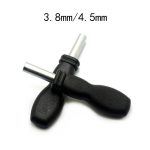 Pour N64/NGC/SFC Console de jeu démontage matériel outils tournevis accessoires, 3.8mm Sleeve, 4.5mm Sleeve, 3.8mm+4.5mm Sleeve, Handle – Image 2